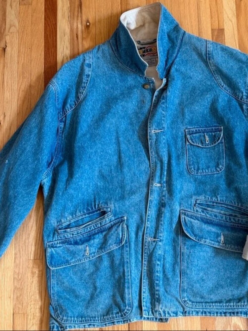 American Male Vintage Denim Chore Jacket XL